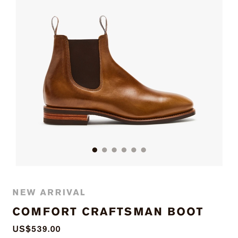 R.M. Williams comfort craftsman leather boots 9.5 US